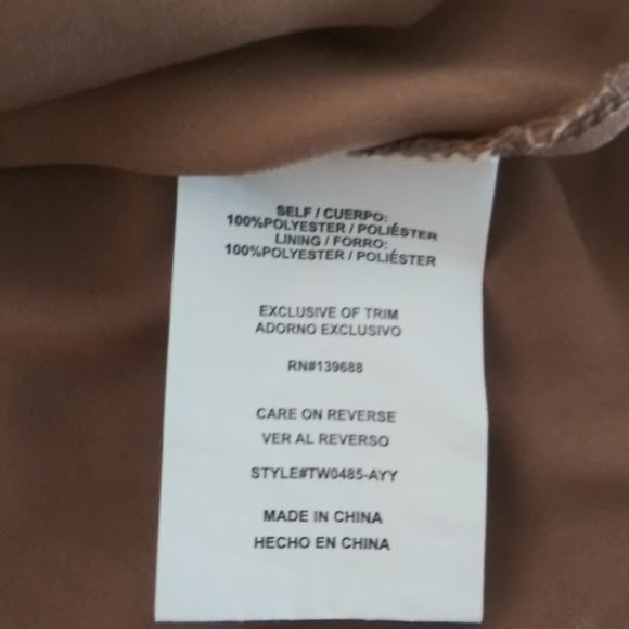 Taylor & Sage women's size M brown floral top - Picture 13 of 14